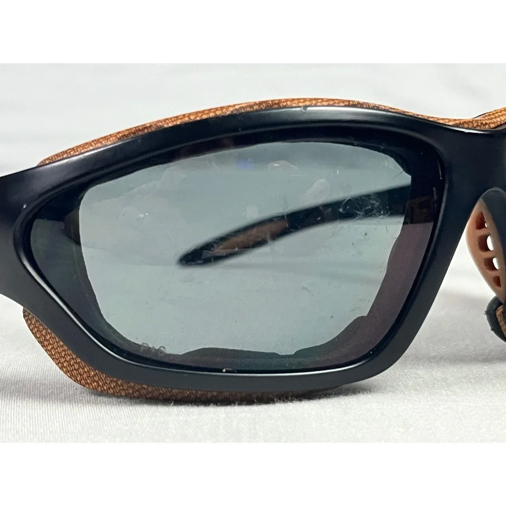 Carhartt Mens Black Brown Wrap Around Safety Sunglasses Foam Padded Anti Fog
